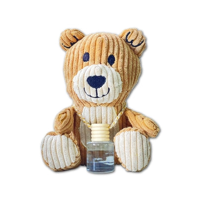Hanging Car Fragrance Oil Diffuser w/ Corduroy Bear Gift Set