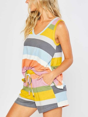 Striped Lounge Set