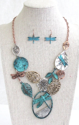 Garden Bib Necklace Set