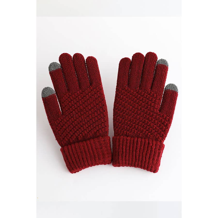Texting Knit Gloves