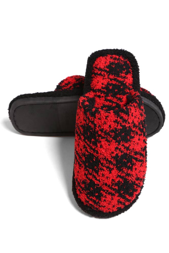 Buffalo Check Pattern Slipper