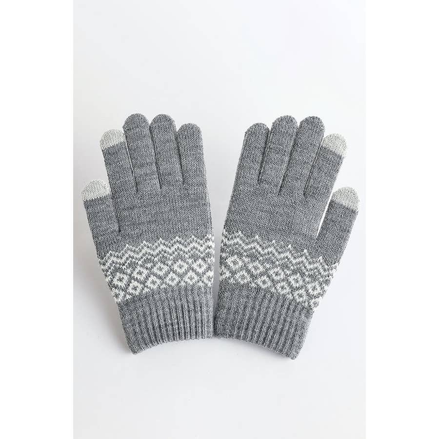Texting Knit Gloves