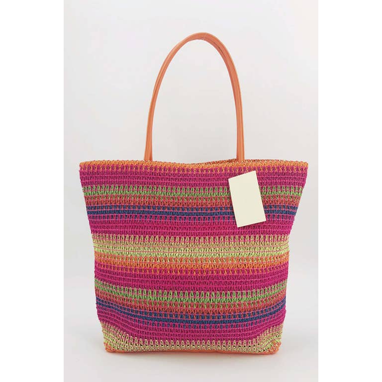 Large-capacity Straw Woven Beach Bucket Bag
