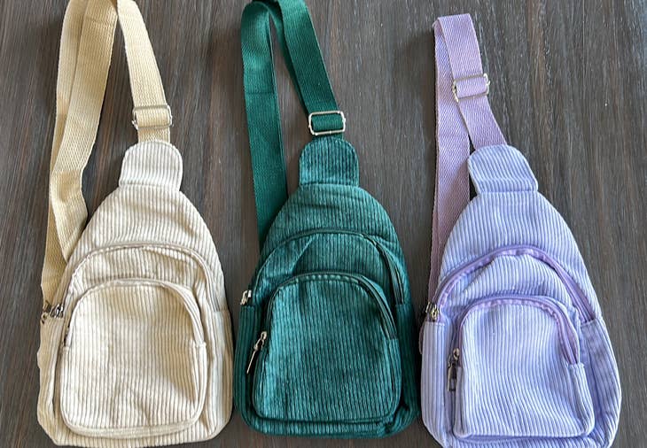 Corduroy Sling Bag