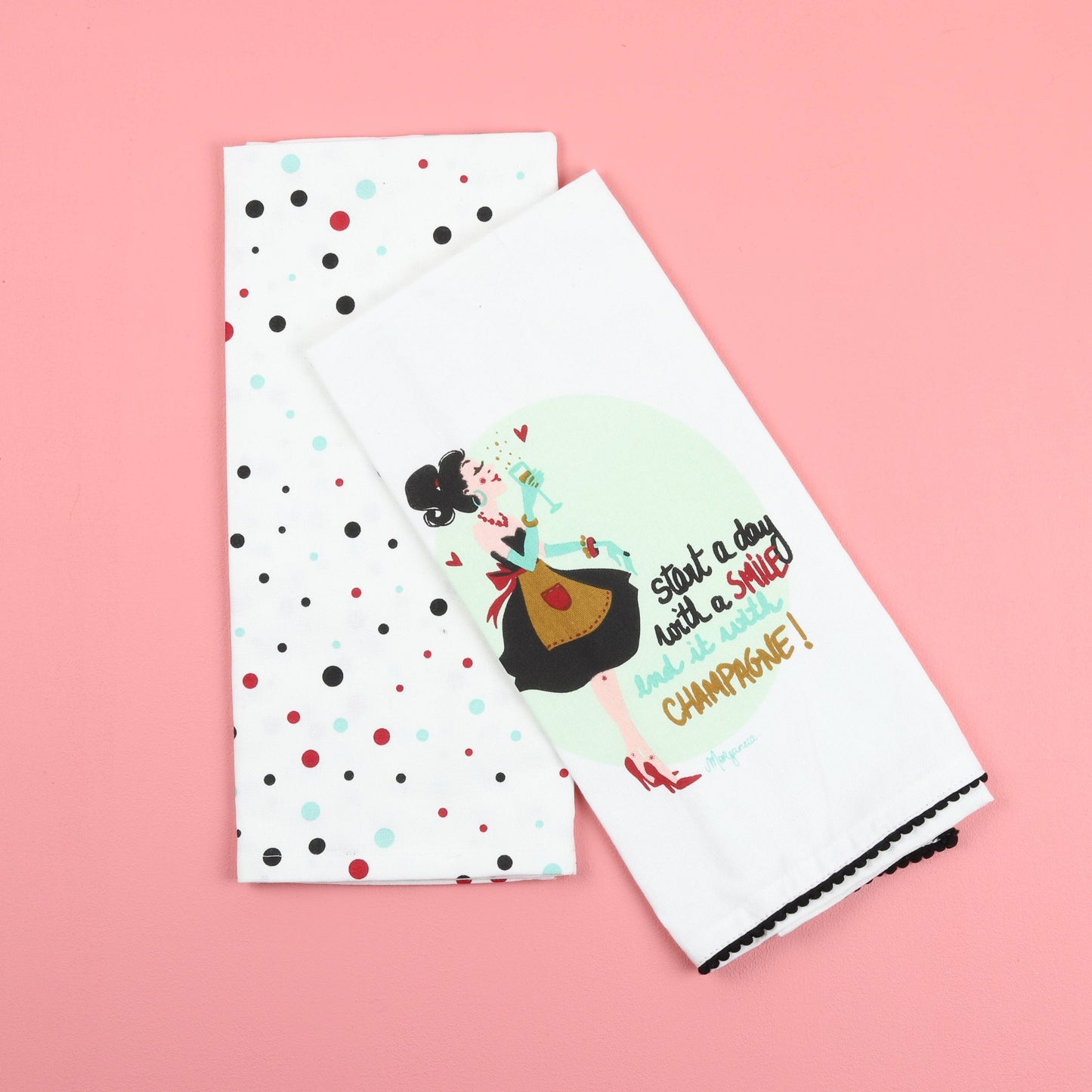 Champagne two-towel set