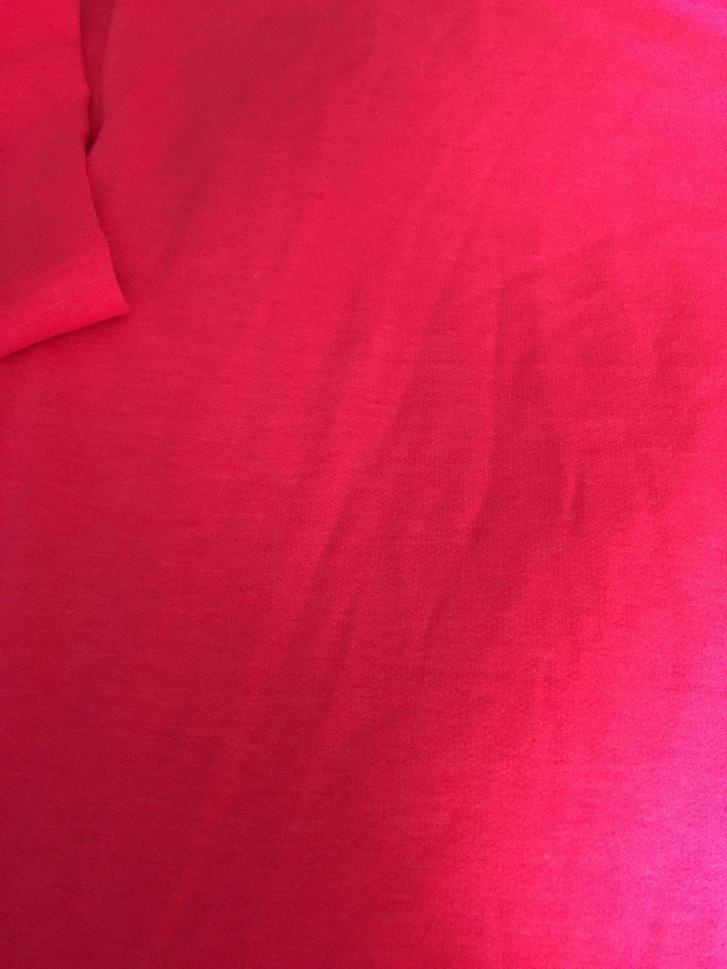 NEON HOT PINK CUT-OUT V-NECK PLUS SIZE TUNIC TOP