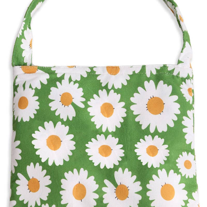 Daisy Print Beach Towel Tote Bag 2 In 1
