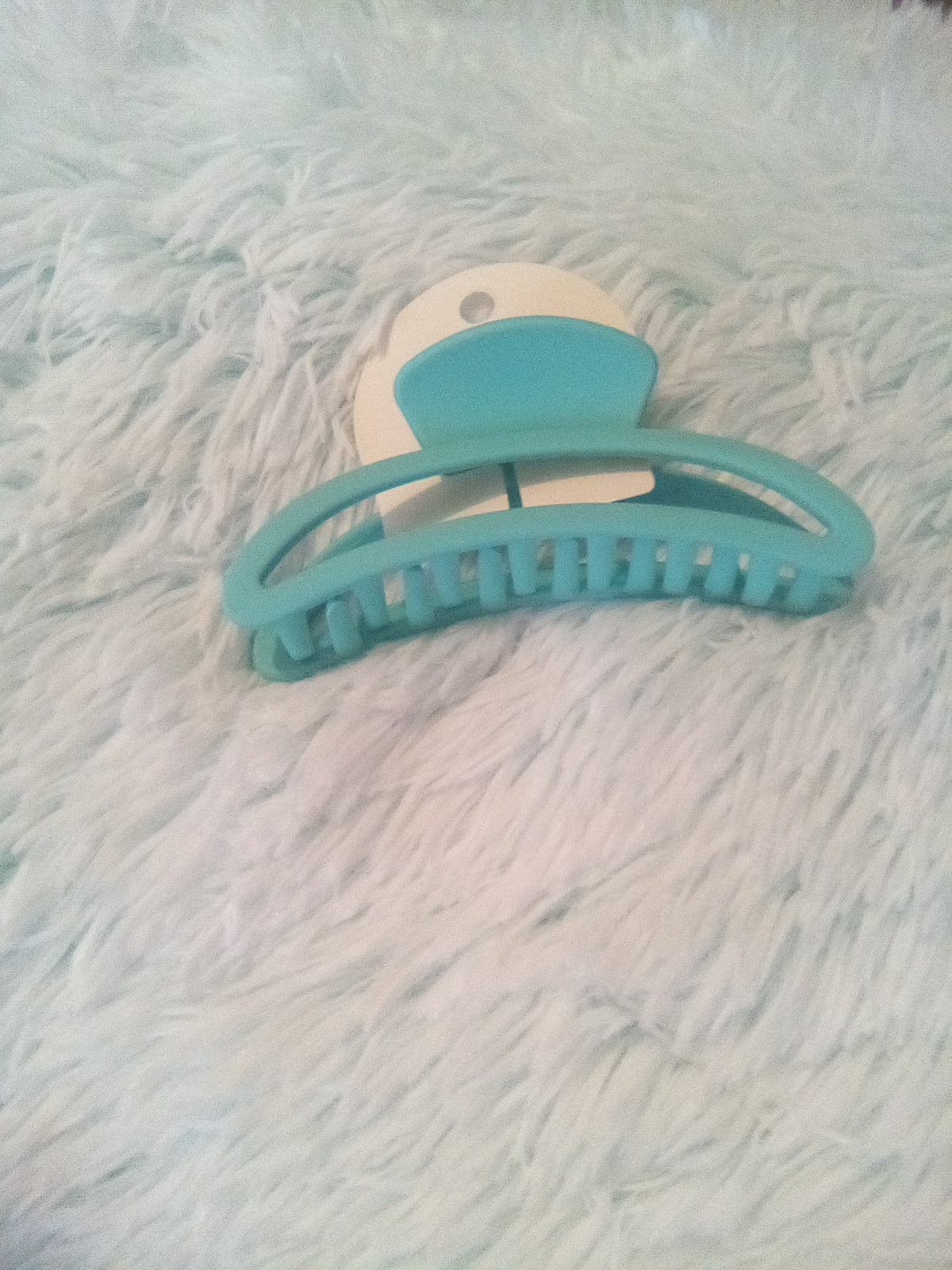 Jumbo Moon Shape Matte Color Claw Clip