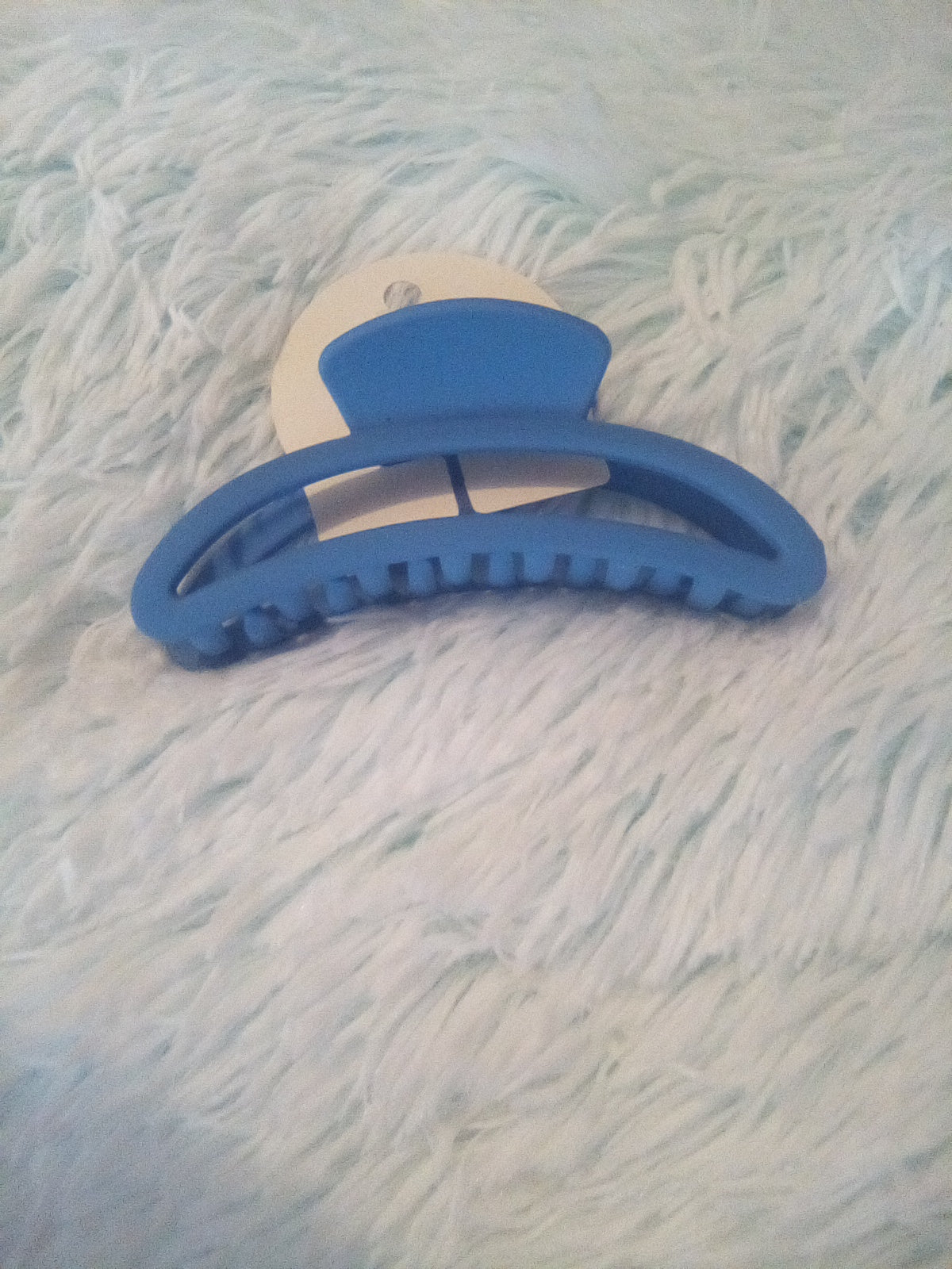 Jumbo Moon Shape Matte Color Claw Clip
