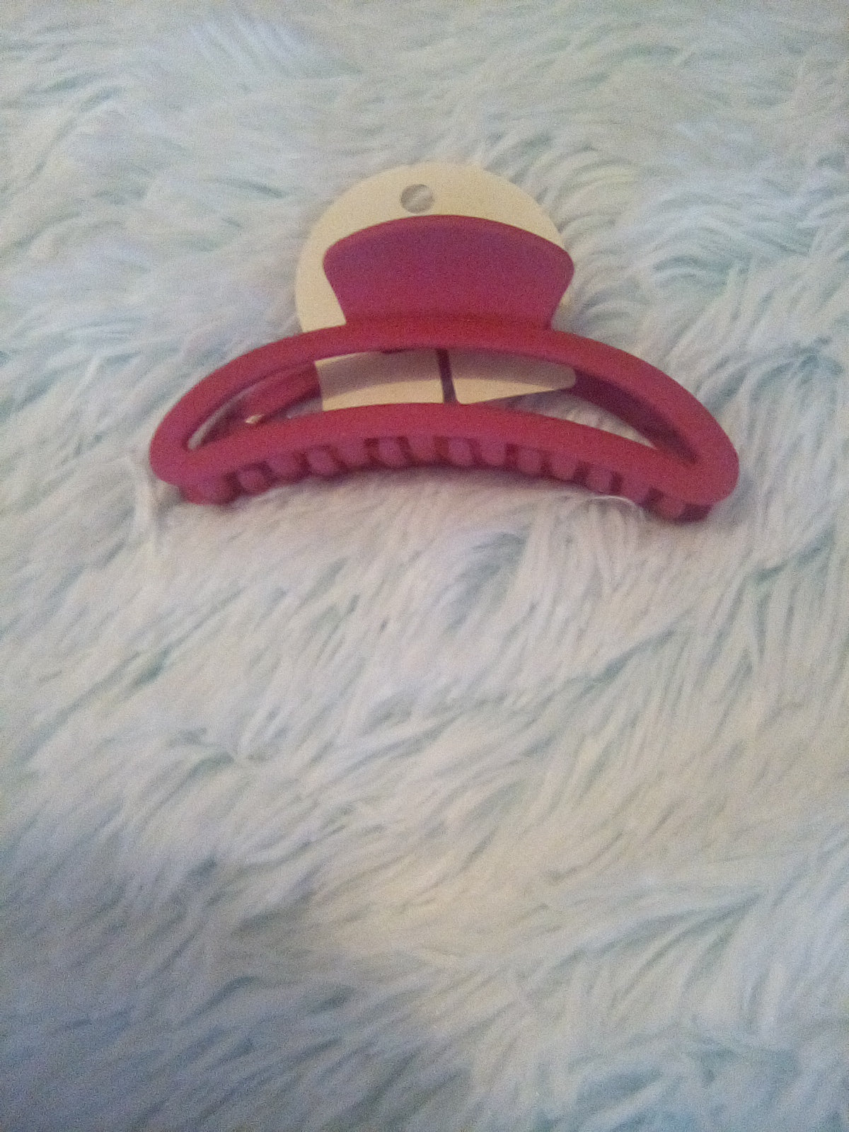Jumbo Moon Shape Matte Color Claw Clip