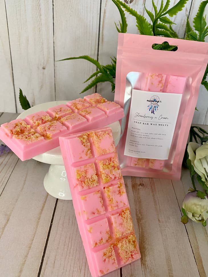 Strawberries N Cream Snap Bar Wax Melts