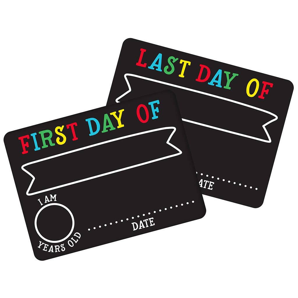 First And Last Day Photo Sharing Chalkboard Signs