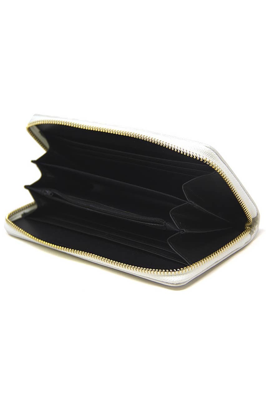 Sunflower Long Wallet-
White