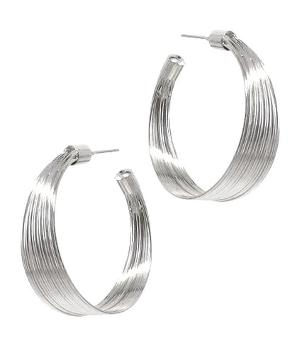 Metal Hoop Earrings