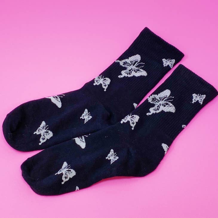 Butterfly In The Air Socks Set of 2