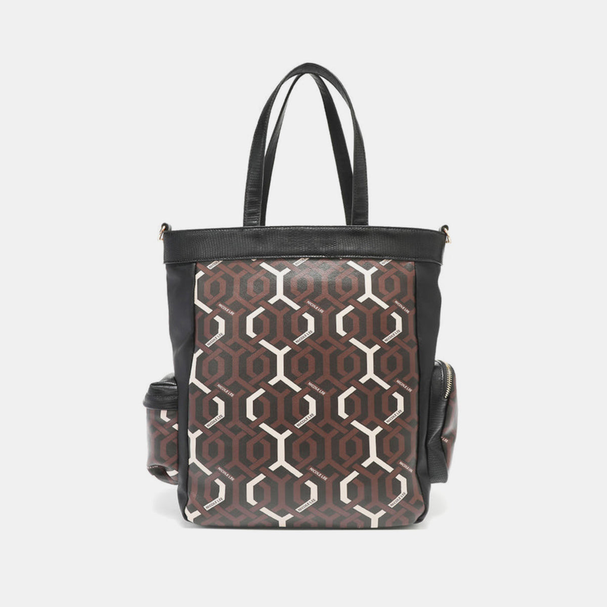 Nicole Lee USA Geometric Pattern Tote Bag