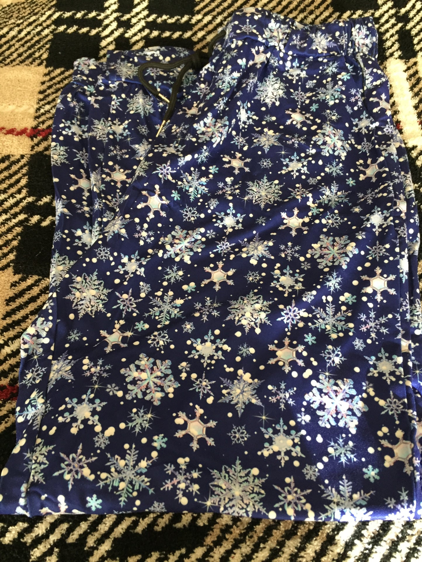 Snowflake Print Joggers