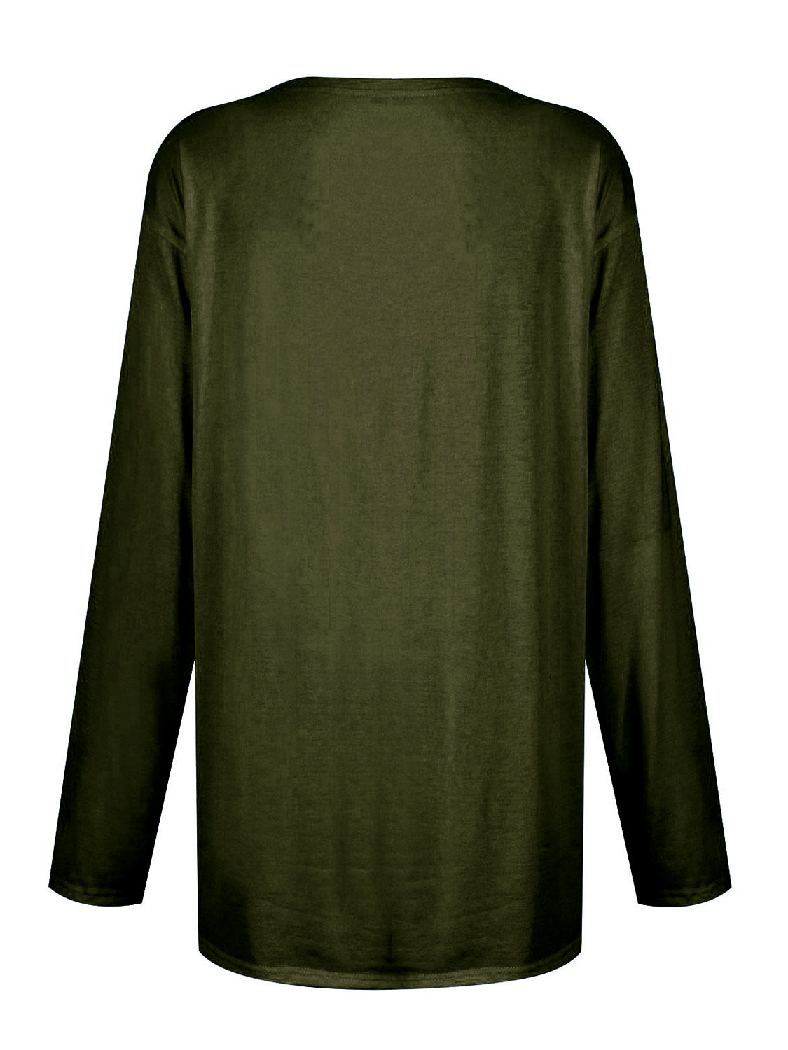 Full Size Pocketed Round Neck Long Sleeve T-Shirt