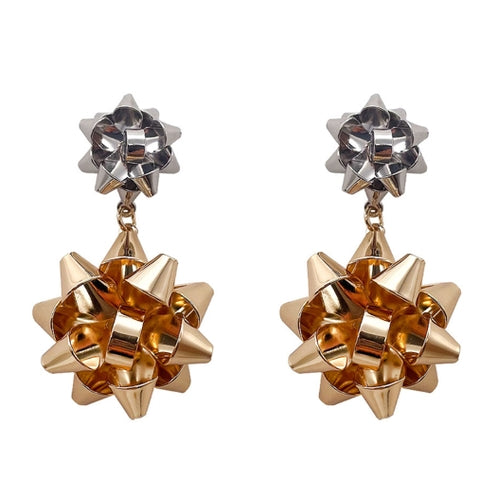 Christmas Holiday Ribbons Post Earrings