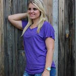 Colorful Short Sleeved Dolman Tops