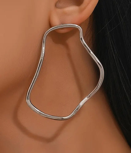 Geometric Metal Wire Earring