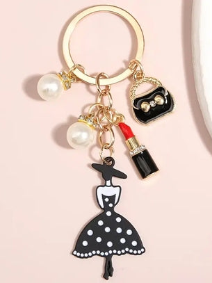 Retro Keychain - Lady Lipstick