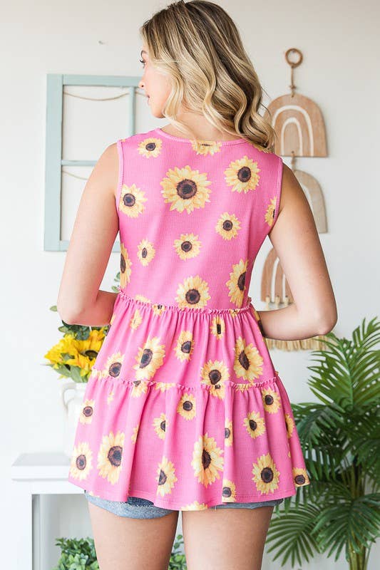 Sunflower Tiered Top