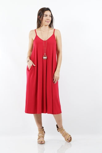 Plus V Neck Cami Dress