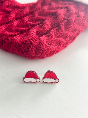 "Santa Hat" Stud Earrings