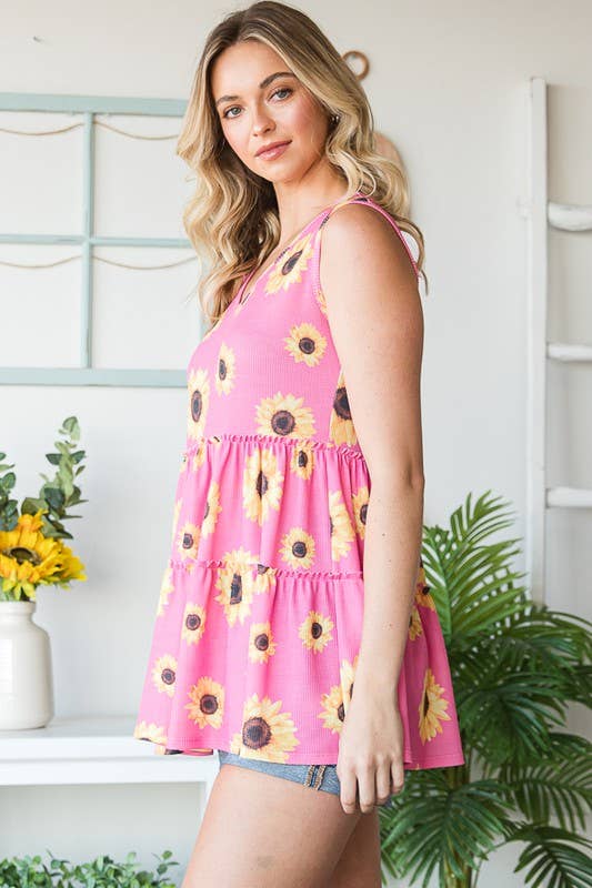 Sunflower Tiered Top