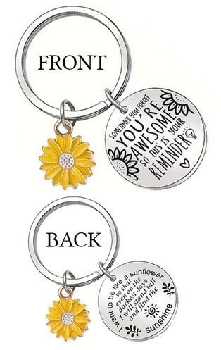 Sunflower Inspiraiton Keychain