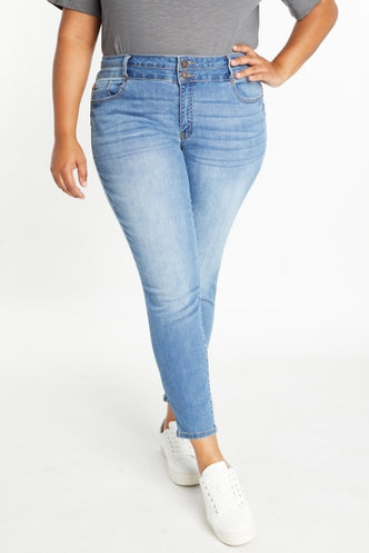 Double Waist Skinny Jeans