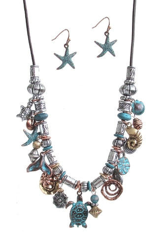 Vintage Sealife Necklace Set