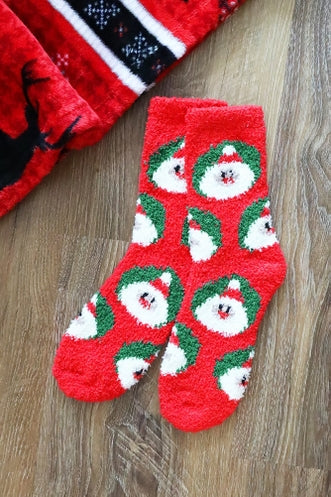 Christmas Fuzzy Socks