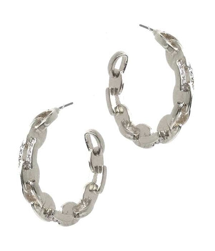 Silver Hoop Earrings