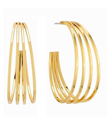 METAL HOOP EARRING