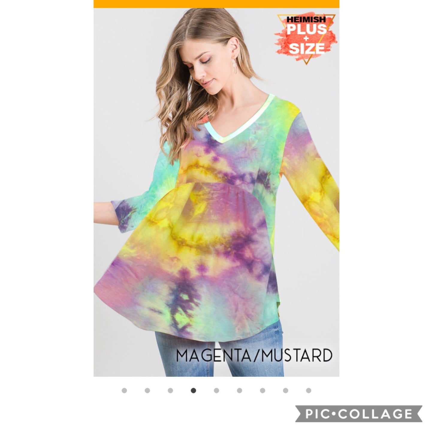 Tie Dye Baby Doll Top