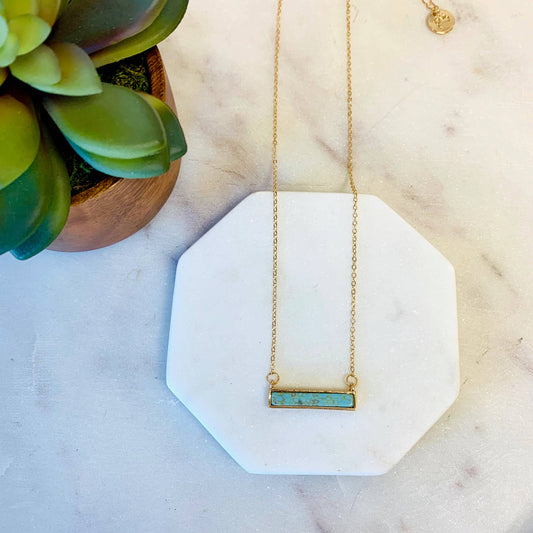 Stone Bar Necklace
