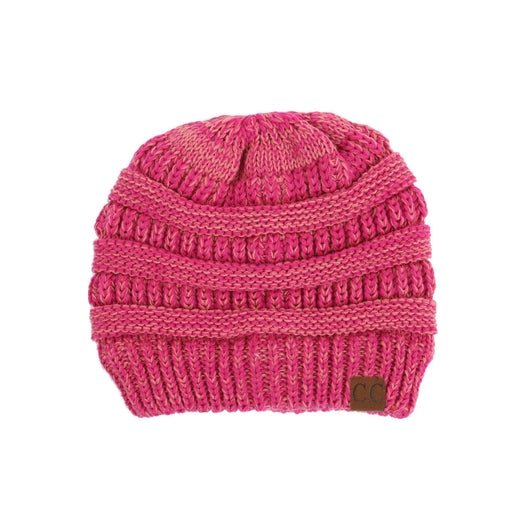 C.C Two Tone Color Knit Beanie