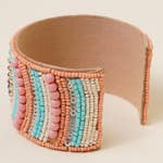 Beaded And Sequin Cuff Bracelet