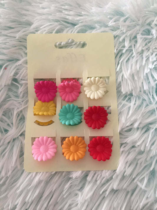 Assorted Solid Sunflower Hair Clip