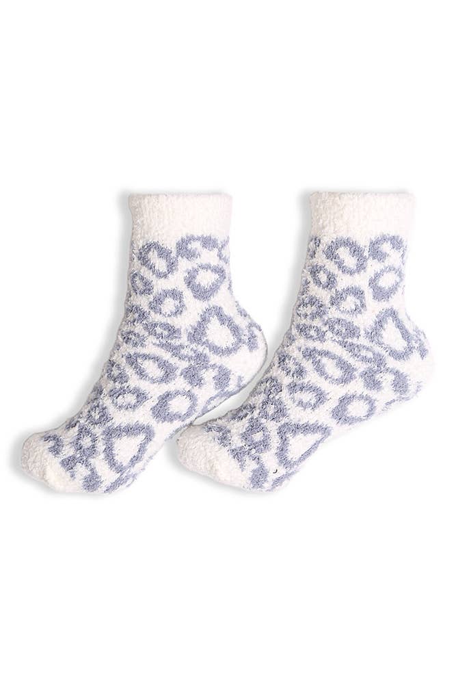 Leopard Mini-Crew Socks