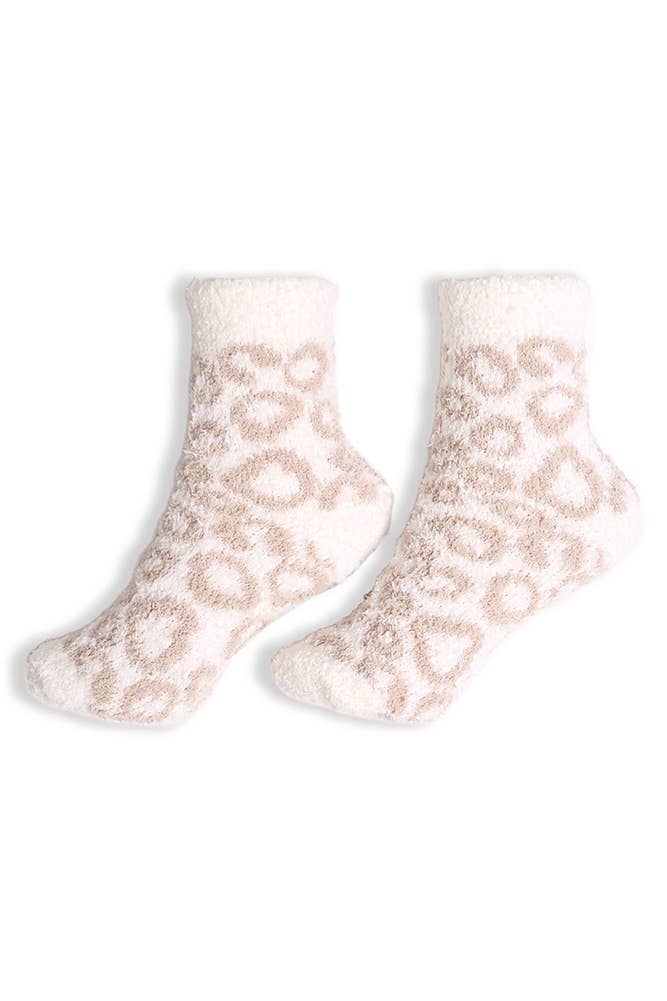 Leopard Mini-Crew Socks