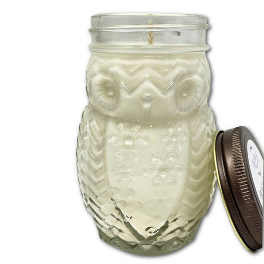 Owl Jumbo Woodland Soy Wax Candles in Specialty Jar