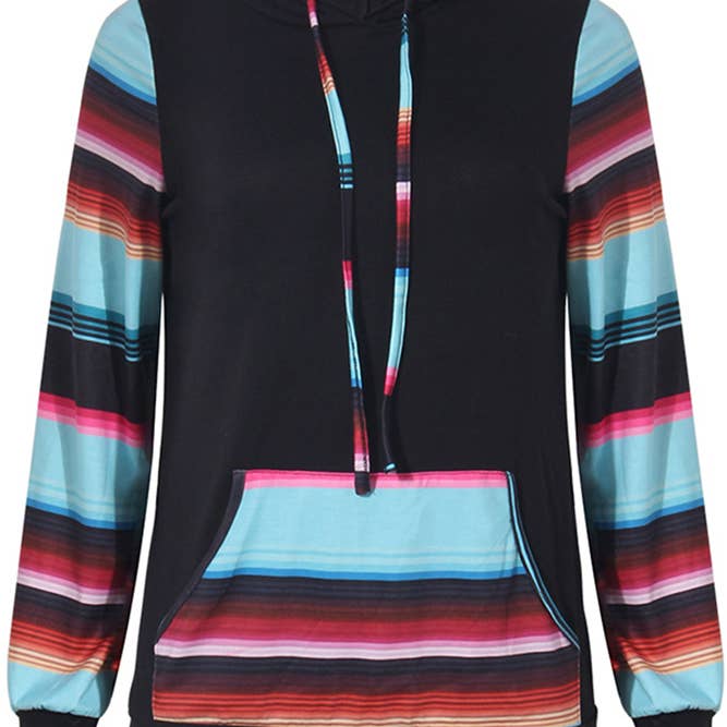 Striped Sleeves Hoodie