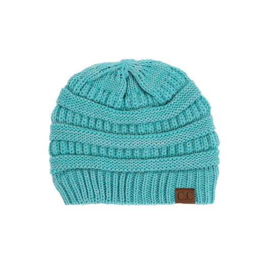 C.C Two Tone Color Knit Beanie