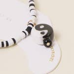 Yin Yang Charm Beaded Anklet