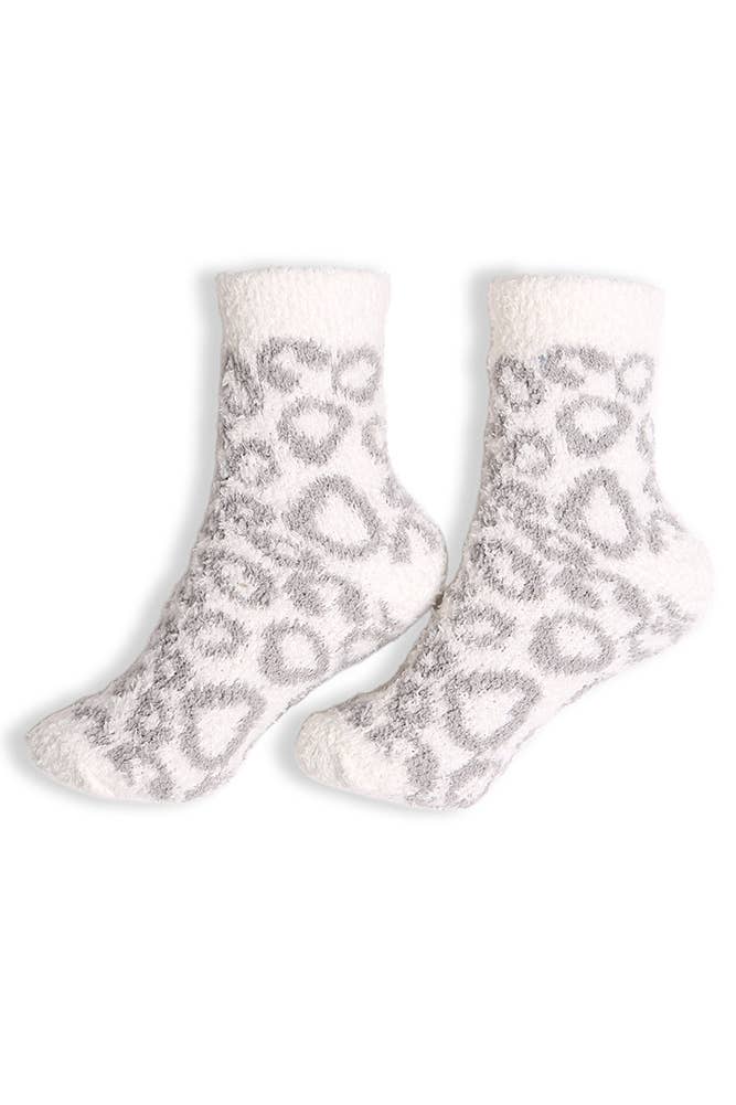 Leopard Mini-Crew Socks