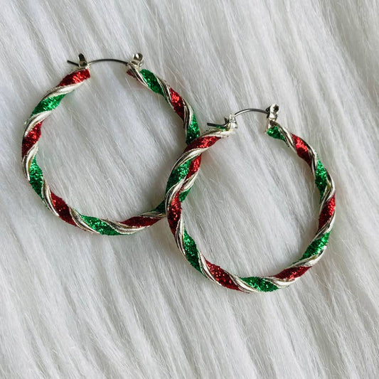 Christmas Sparkle Hoops