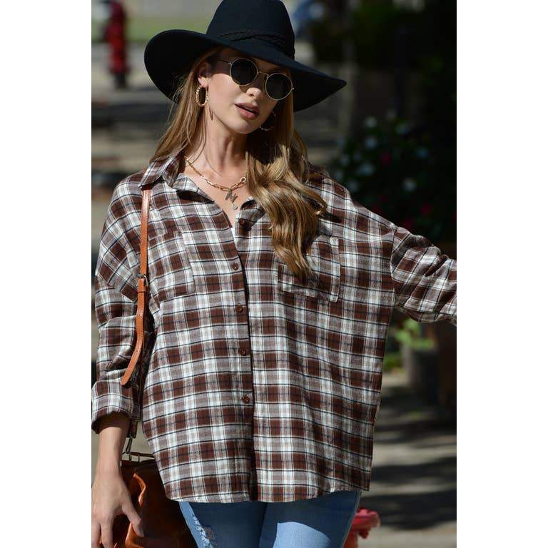 Cool Multi Plaid Long Sleeve Shirt